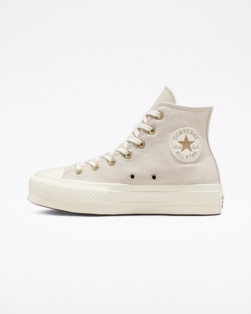 Converse Chuck Taylor All Star Lift Plataforma Golden Elements Doradas Claro | 510-RYSZFE