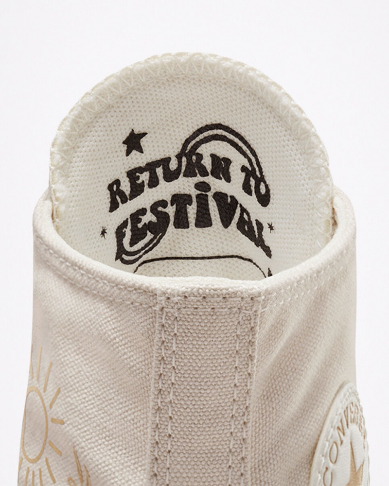 Converse Chuck Taylor All Star Lift Plataforma Golden Elements Doradas Claro | 510-RYSZFE