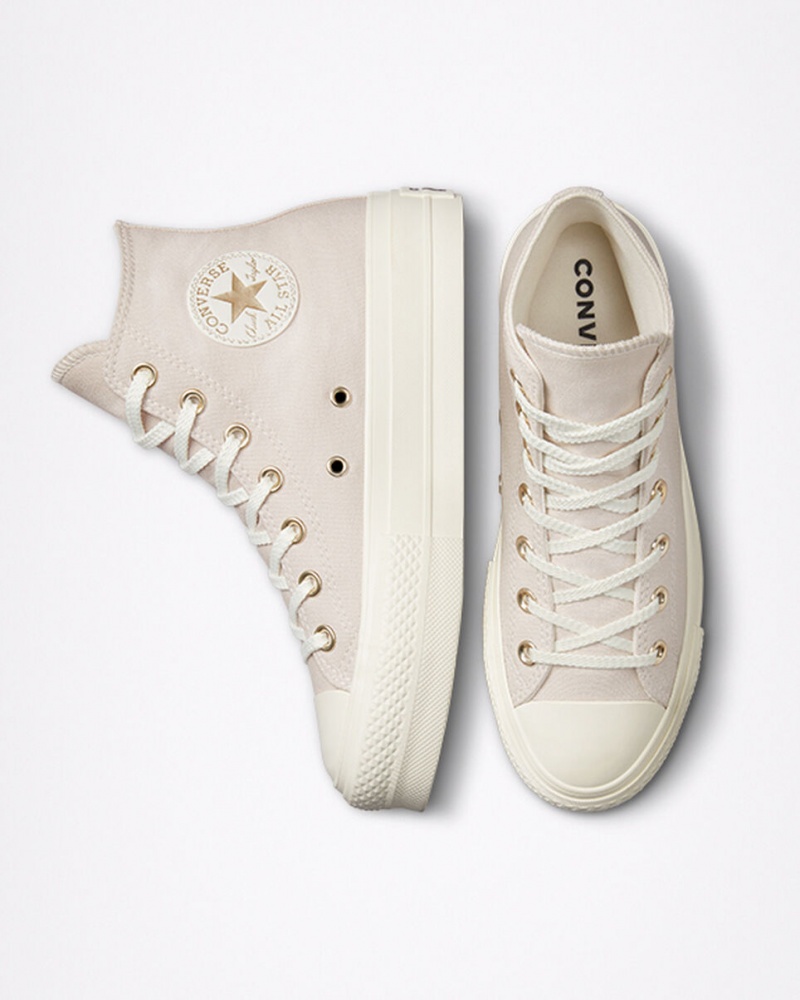 Converse Chuck Taylor All Star Lift Plataforma Golden Elements Doradas Claro | 510-RYSZFE