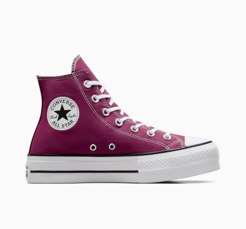 Converse Chuck Taylor All Star Lift Plataforma Seasonal Color Blancas Negras | 316-OIBMYT