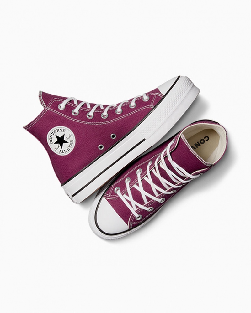 Converse Chuck Taylor All Star Lift Plataforma Seasonal Color Blancas Negras | 948-HVENXS