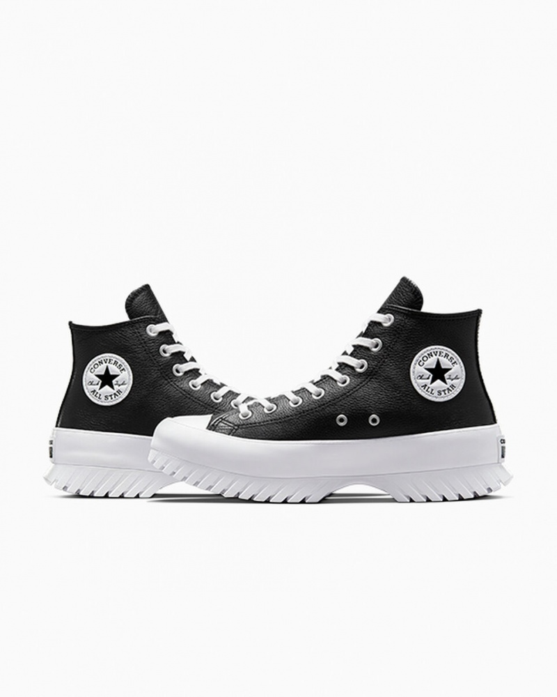 Converse Chuck Taylor All Star Lugged 2.0 Cuero Negras Blancas | 198-LWTUVN