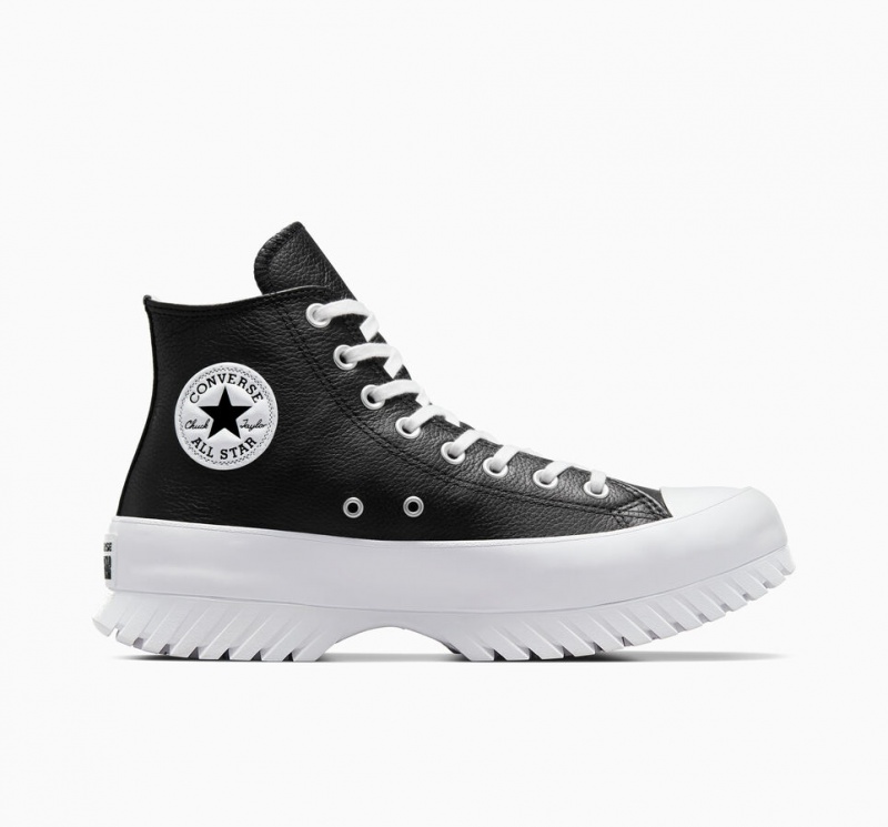 Converse Chuck Taylor All Star Lugged 2.0 Cuero Negras Blancas | 198-LWTUVN