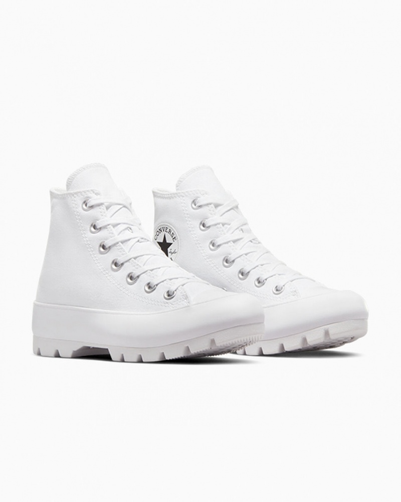 Converse Chuck Taylor All Star Lugged Blancas Negras Blancas | 912-QCLWGP