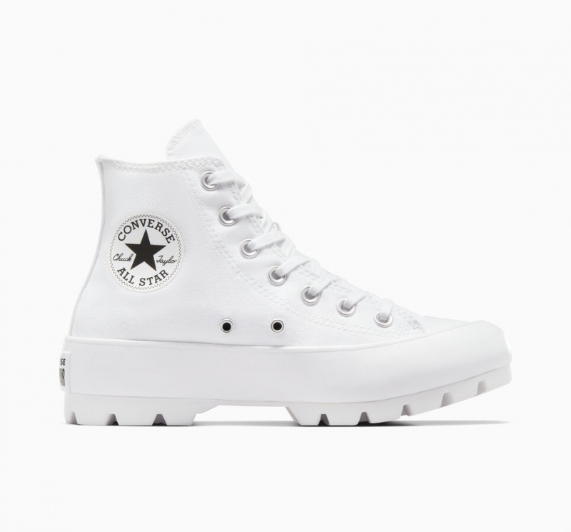 Converse Chuck Taylor All Star Lugged Blancas Negras Blancas | 912-QCLWGP