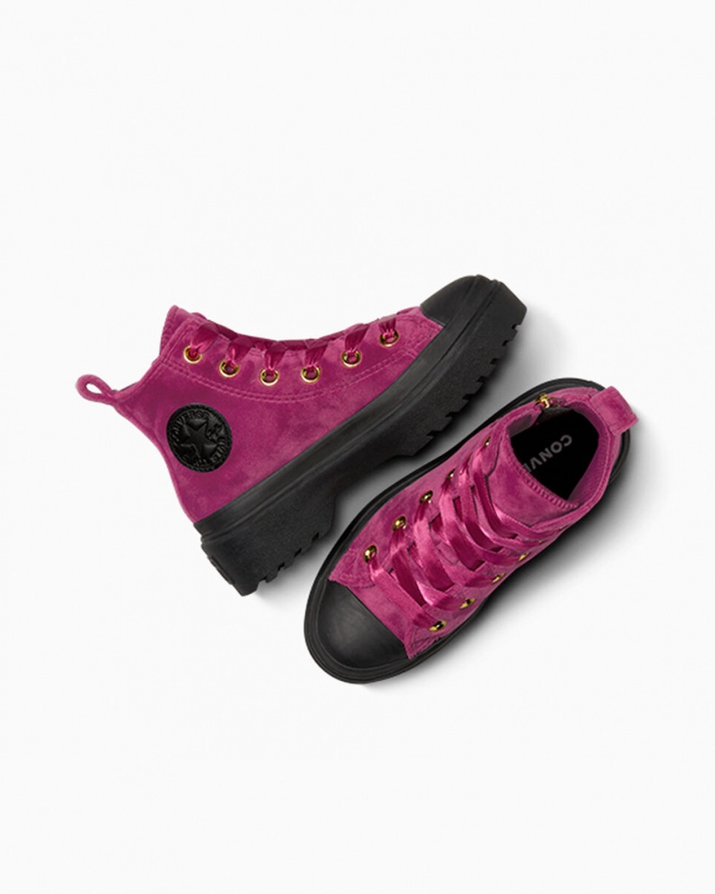 Converse Chuck Taylor All Star Lugged Lift Plataforma Velvet Negras Negras | 239-TZHXCS