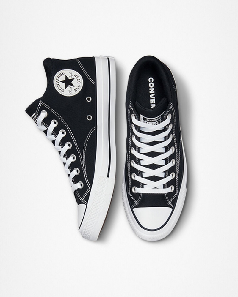 Converse Chuck Taylor All Star Malden Calle Negras Blancas Negras | 913-RIKOFD