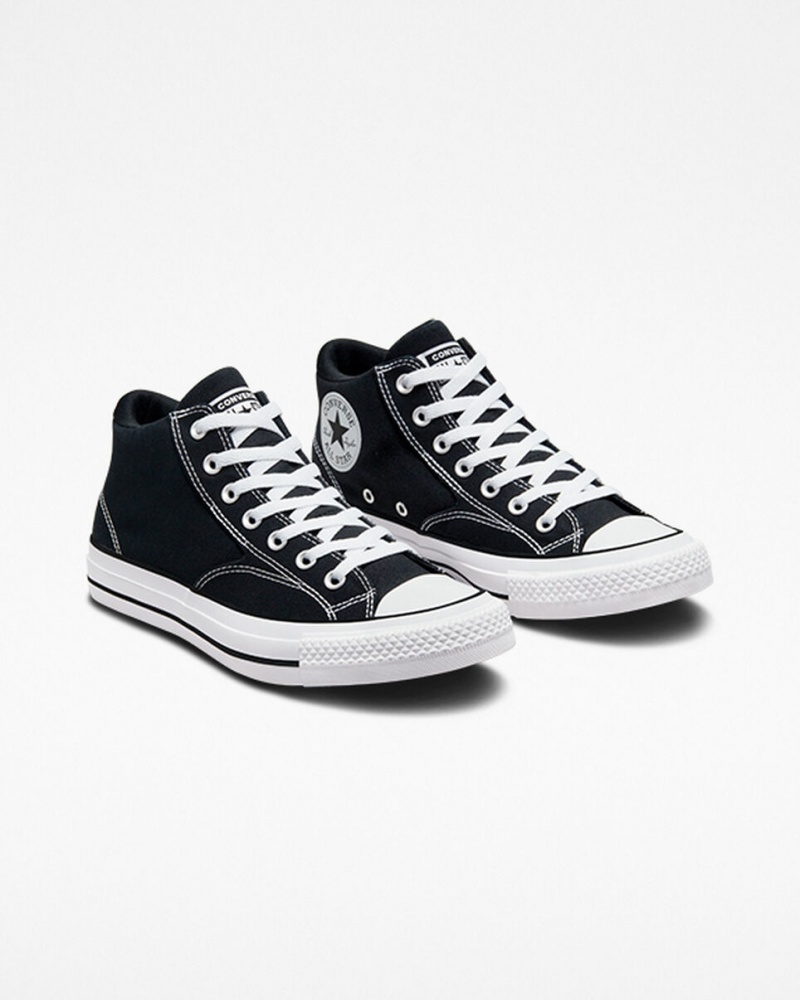 Converse Chuck Taylor All Star Malden Calle Negras Blancas Negras | 913-RIKOFD