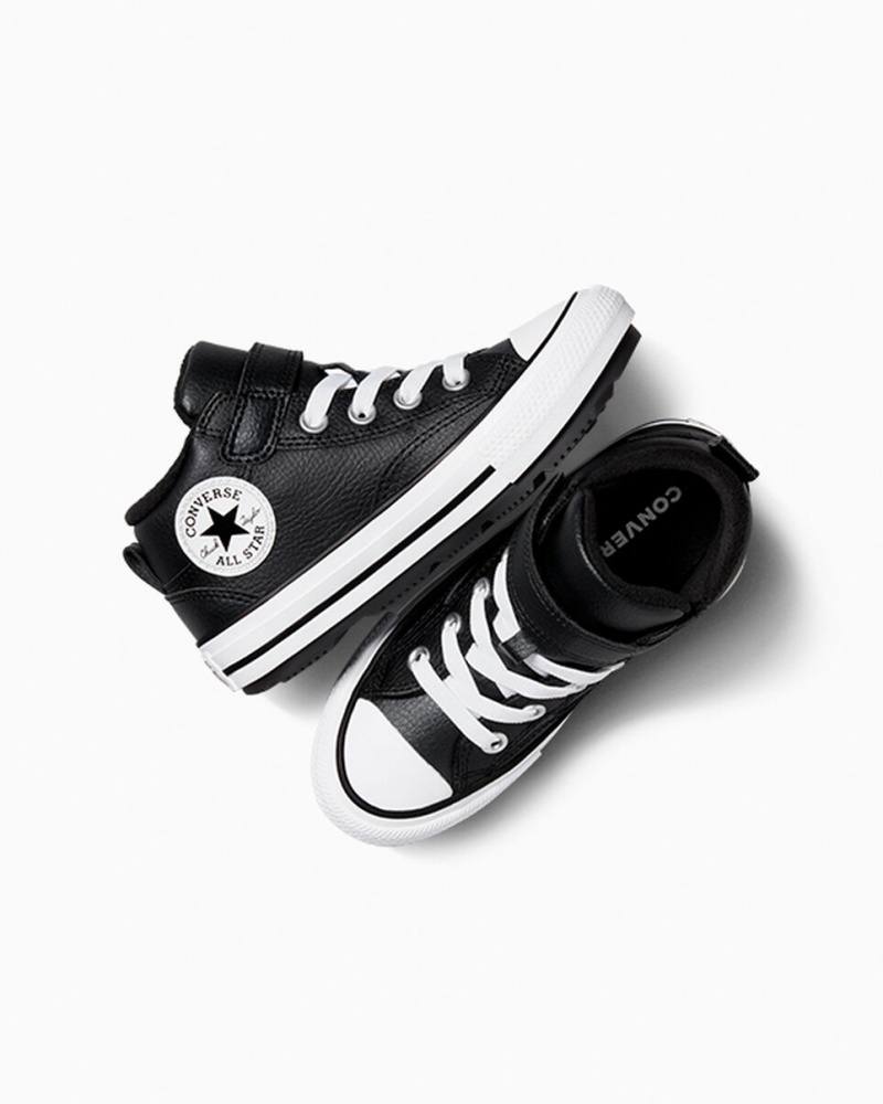 Converse Chuck Taylor All Star Malden Calle Boot Negras Negras Blancas | 809-AVHIKC