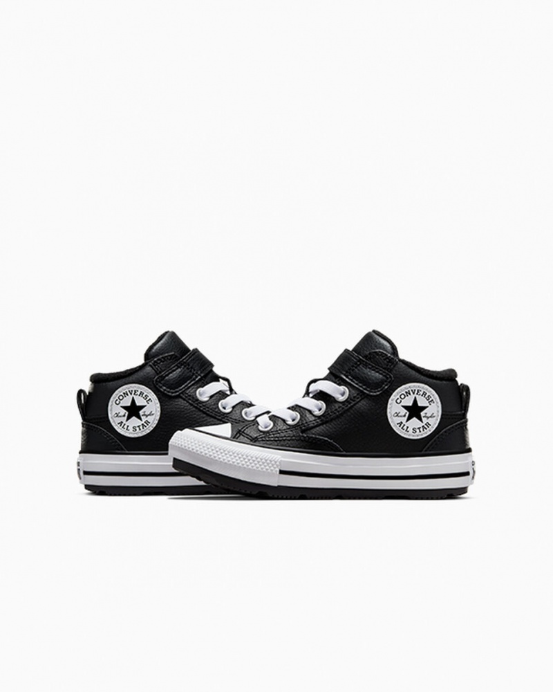 Converse Chuck Taylor All Star Malden Calle Boot Negras Negras Blancas | 809-AVHIKC