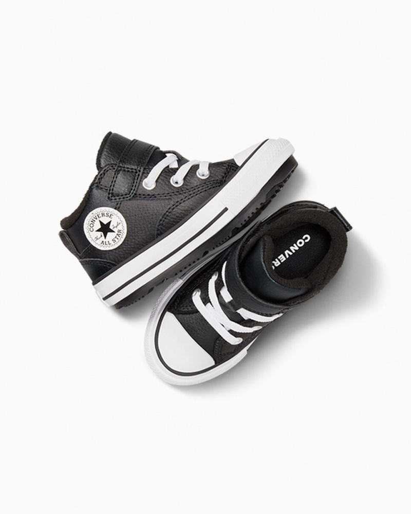 Converse Chuck Taylor All Star Malden Calle Boot Negras Negras Blancas | 931-XTCJUM