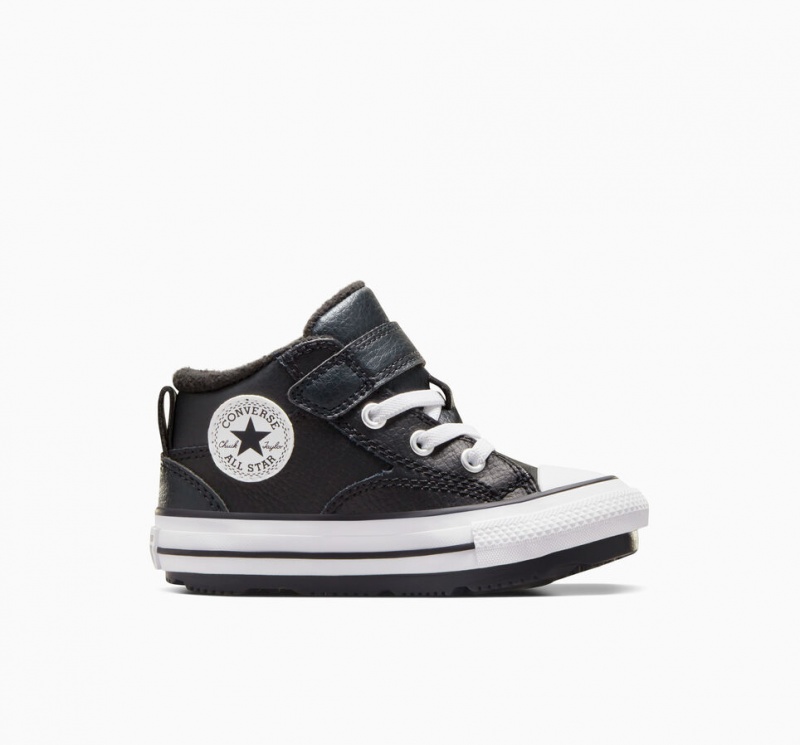 Converse Chuck Taylor All Star Malden Calle Boot Negras Negras Blancas | 931-XTCJUM