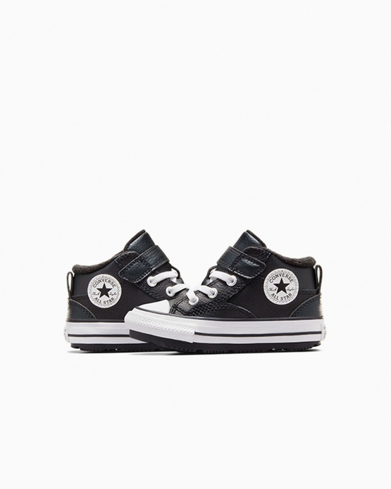 Converse Chuck Taylor All Star Malden Calle Boot Negras Negras Blancas | 710-NHKQVG