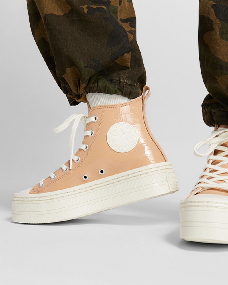 Converse Chuck Taylor All Star Modern Lift Plataforma Embossed Epic Dune / Epic Dune / Egret | 179-PWJBRS