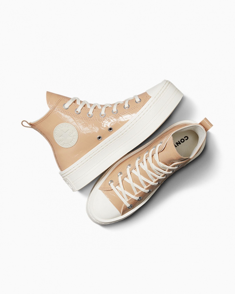 Converse Chuck Taylor All Star Modern Lift Plataforma Embossed Epic Dune / Epic Dune / Egret | 179-PWJBRS