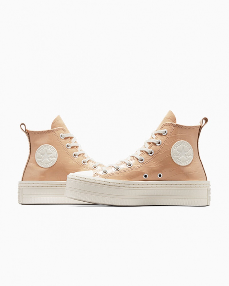 Converse Chuck Taylor All Star Modern Lift Plataforma Embossed Epic Dune / Epic Dune / Egret | 179-PWJBRS