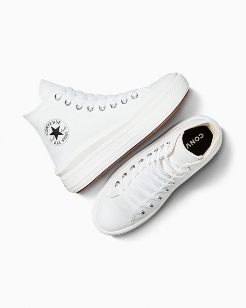 Converse Chuck Taylor All Star Move Plataforma Blancas Negras | 432-IZMHRY