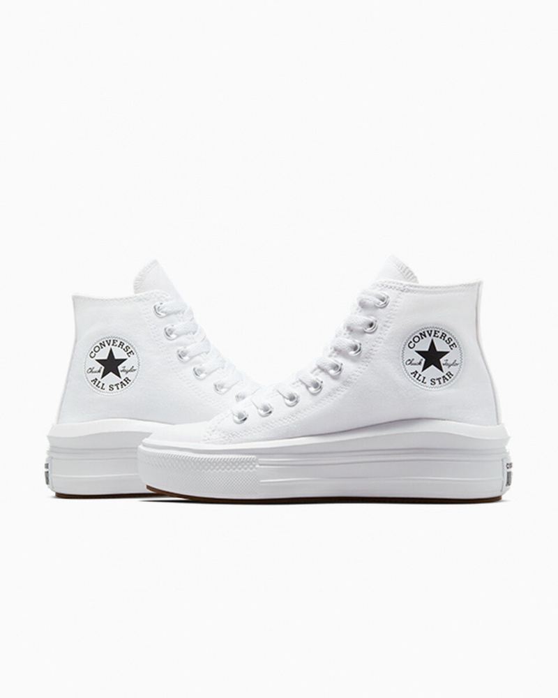 Converse Chuck Taylor All Star Move Plataforma Blancas Negras | 432-IZMHRY