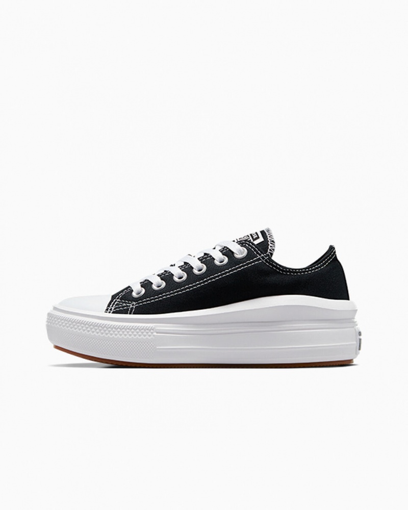 Converse Chuck Taylor All Star Move Plataforma Negras Blancas Blancas | 536-ZFDUXT