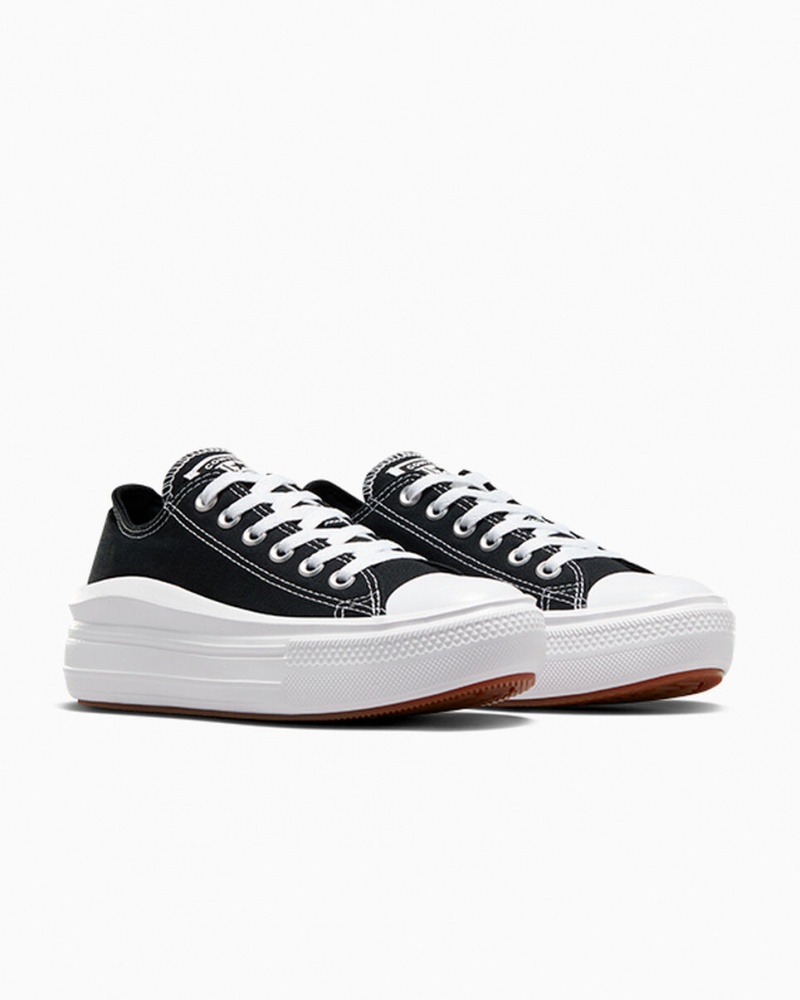 Converse Chuck Taylor All Star Move Plataforma Negras Blancas Blancas | 536-ZFDUXT