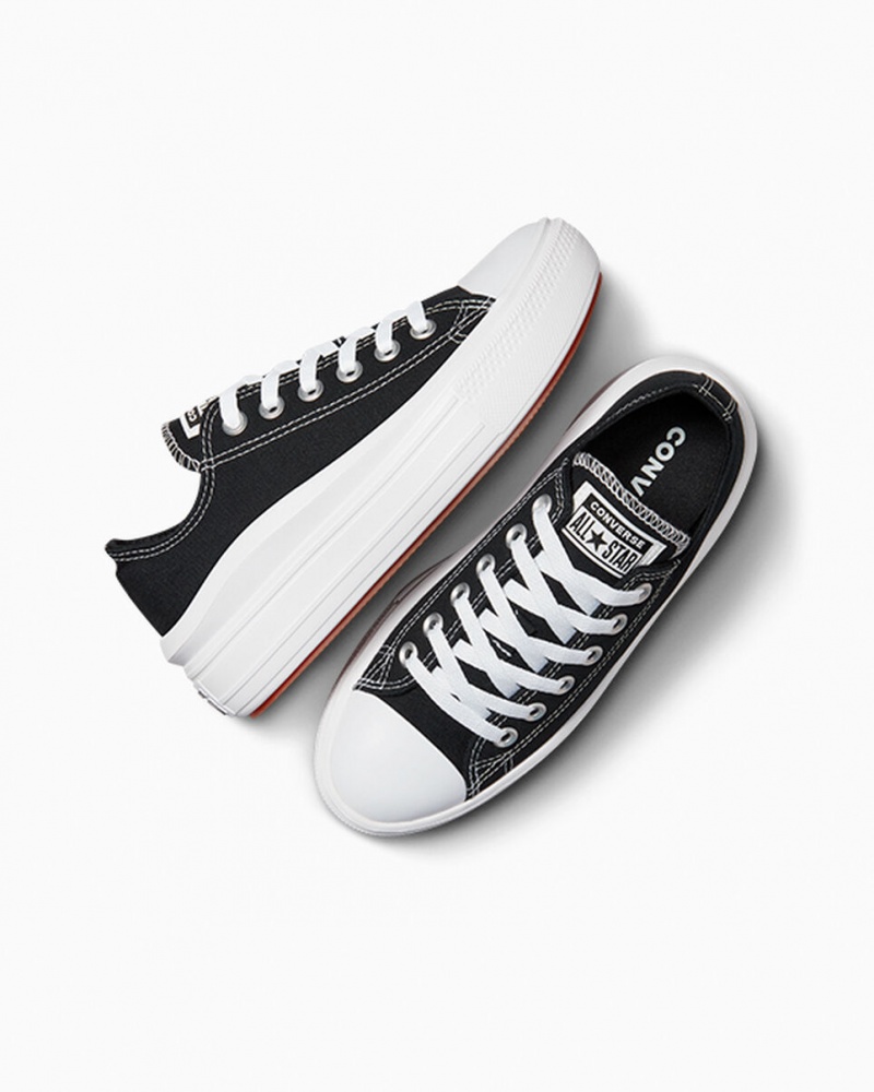 Converse Chuck Taylor All Star Move Plataforma Negras Blancas Blancas | 536-ZFDUXT