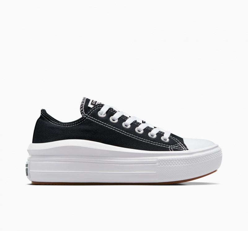 Converse Chuck Taylor All Star Move Plataforma Negras Blancas Blancas | 536-ZFDUXT