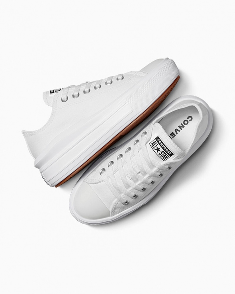 Converse Chuck Taylor All Star Move Plataforma Blancas Blancas Blancas | 983-LMYNDG