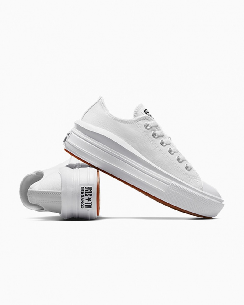 Converse Chuck Taylor All Star Move Plataforma Blancas Blancas Blancas | 983-LMYNDG