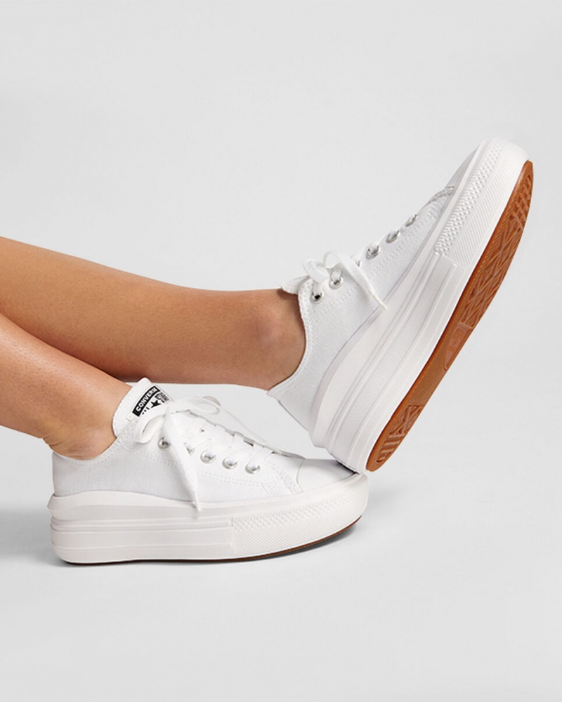 Converse Chuck Taylor All Star Move Plataforma Blancas Blancas Blancas | 983-LMYNDG