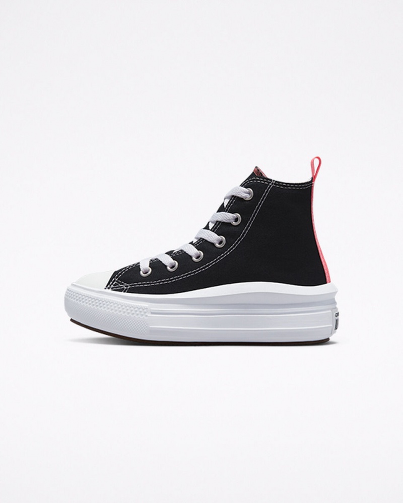 Converse Chuck Taylor All Star Move Plataforma Negras Rosas Blancas | 056-EWTYQC