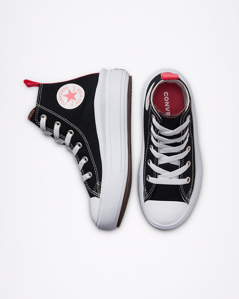 Converse Chuck Taylor All Star Move Plataforma Negras Rosas Blancas | 056-EWTYQC