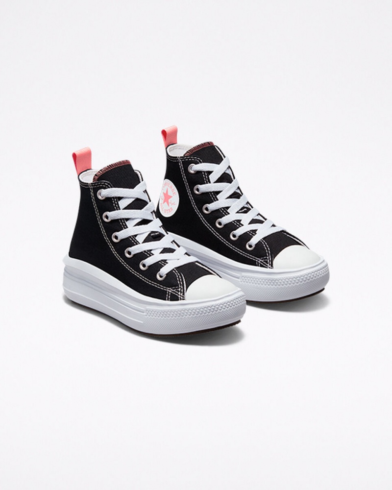 Converse Chuck Taylor All Star Move Plataforma Negras Rosas Blancas | 056-EWTYQC