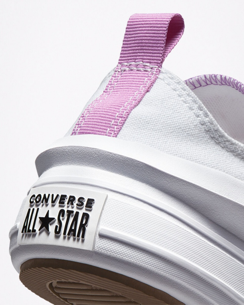 Converse Chuck Taylor All Star Move Plataforma Blancas Moradas Blancas | 692-ZNHKFJ