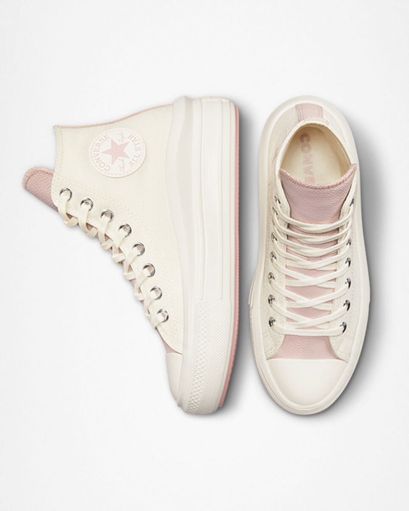 Converse Chuck Taylor All Star Move Plataforma Tonal Materials Rosas | 532-MLTFIE