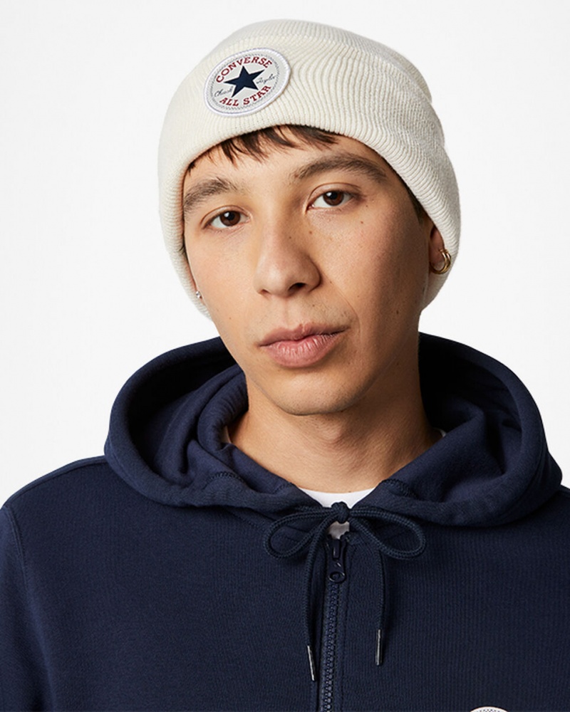 Converse Chuck Taylor All Star Patch Beanie Egret | 970-OVSDIP