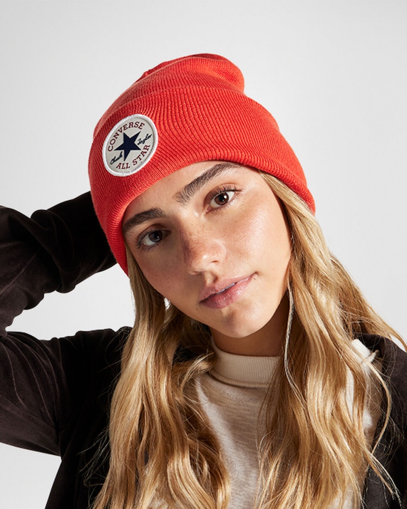 Converse Chuck Taylor All Star Patch Beanie Nomadic Rust | 752-YBOTSL