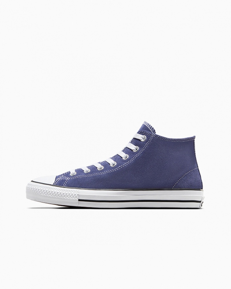 Converse Chuck Taylor All Star Pro Gamuza Azules Blancas Negras | 157-MQWZSF