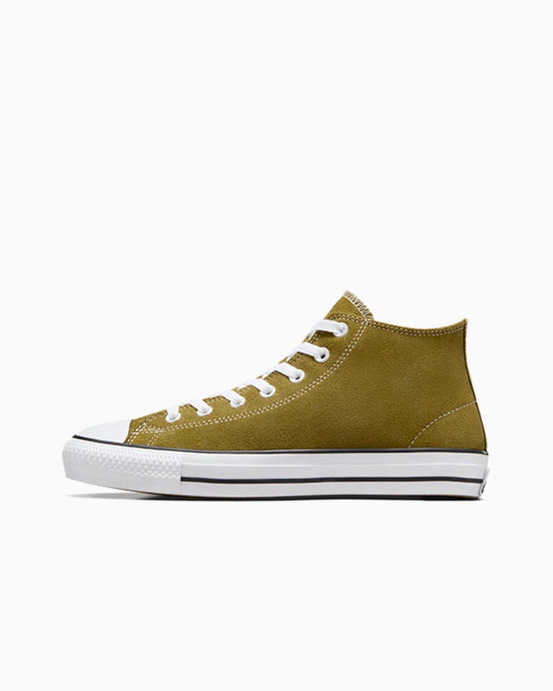 Converse Chuck Taylor All Star Pro Gamuza Blancas Negras | 058-DEGTQH