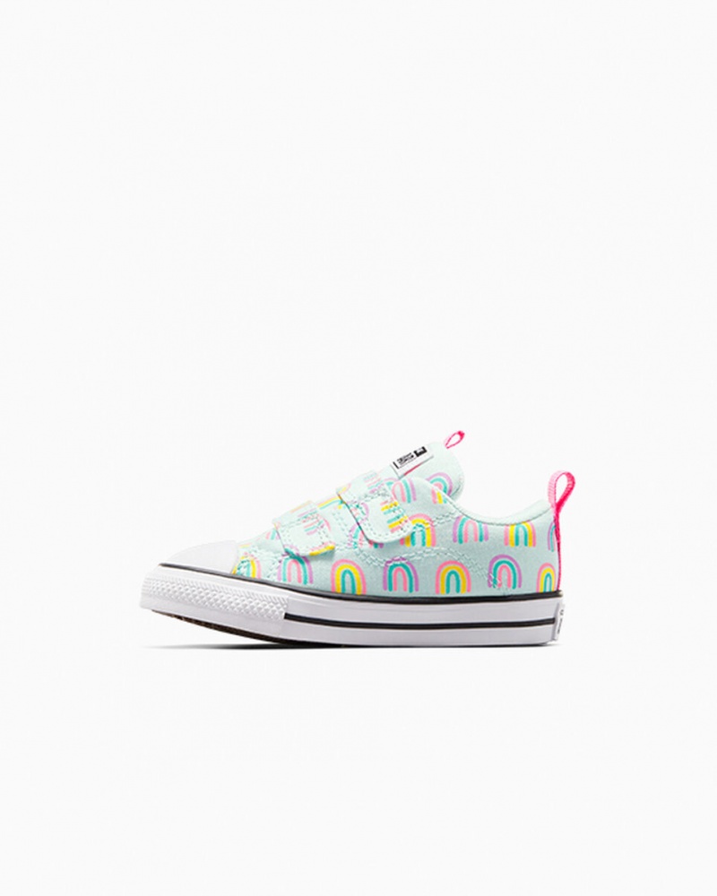 Converse Chuck Taylor All Star Rave Easy-On Rainbows Azules Rosas | 493-EQJCRN