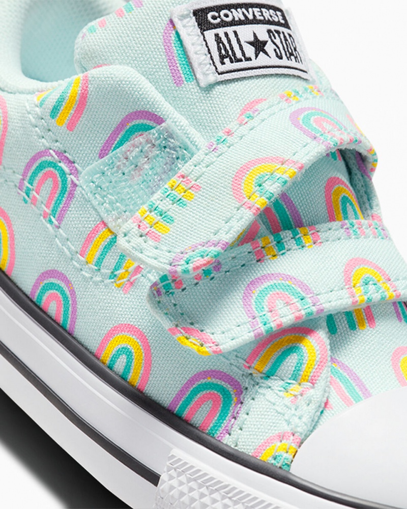 Converse Chuck Taylor All Star Rave Easy-On Rainbows Azules Rosas | 493-EQJCRN