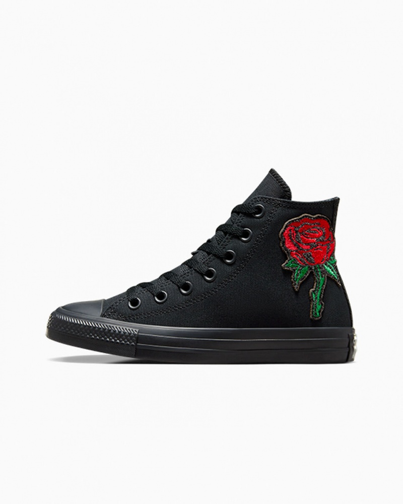 Converse Chuck Taylor All Star Rose Negras Rojas Verde | 036-GWIRJO