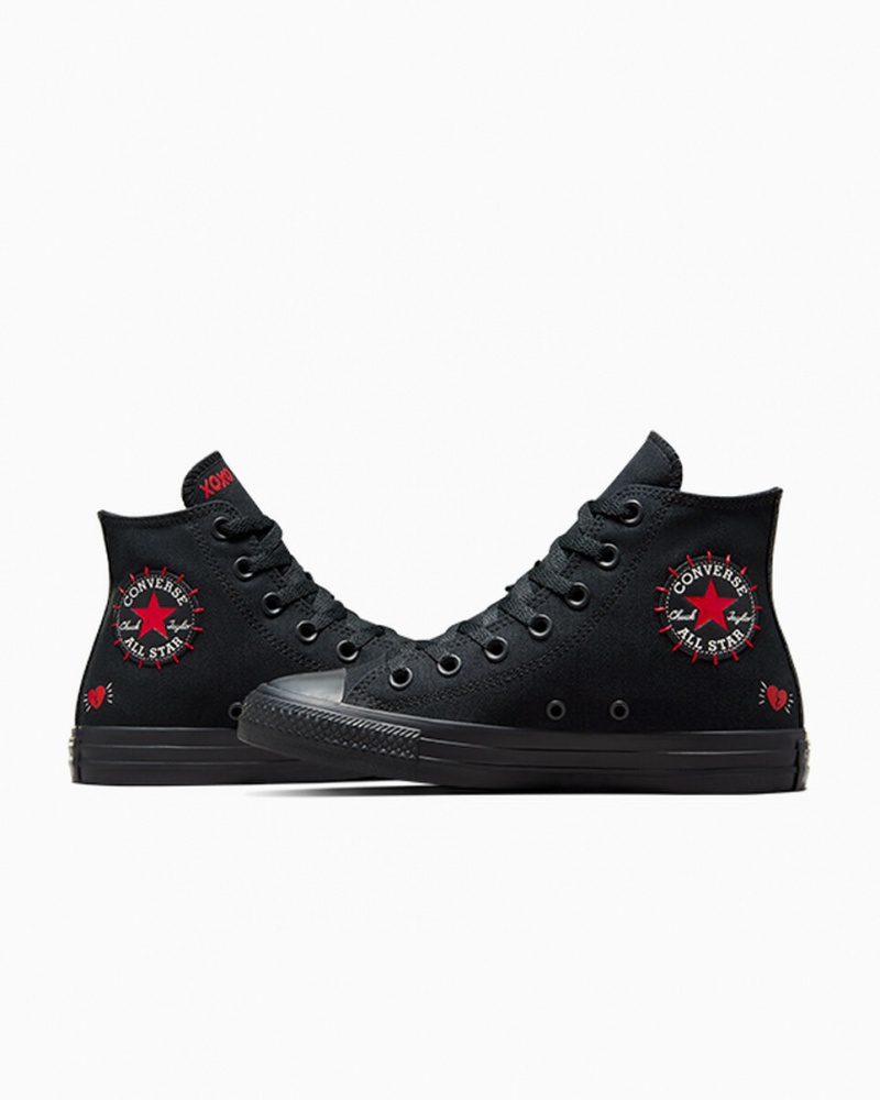 Converse Chuck Taylor All Star Rose Negras Rojas Verde | 036-GWIRJO