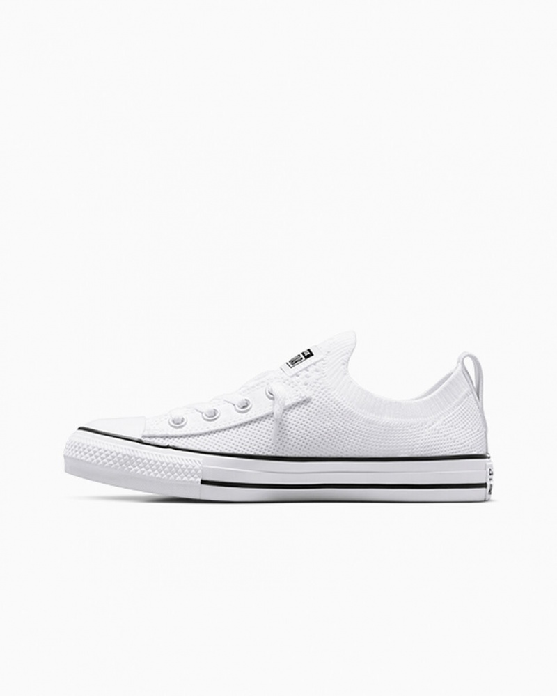 Converse Chuck Taylor All Star Shoreline Knit Slip Blancas Negras Blancas | 519-ZYBPEF