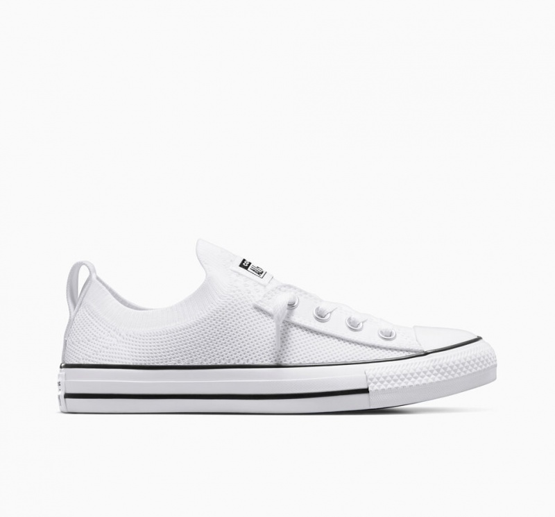 Converse Chuck Taylor All Star Shoreline Knit Slip Blancas Negras Blancas | 519-ZYBPEF