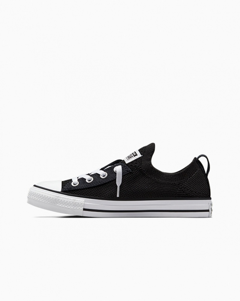 Converse Chuck Taylor All Star Shoreline Knit Slip Negras Blancas Negras | 640-ZGSNPK