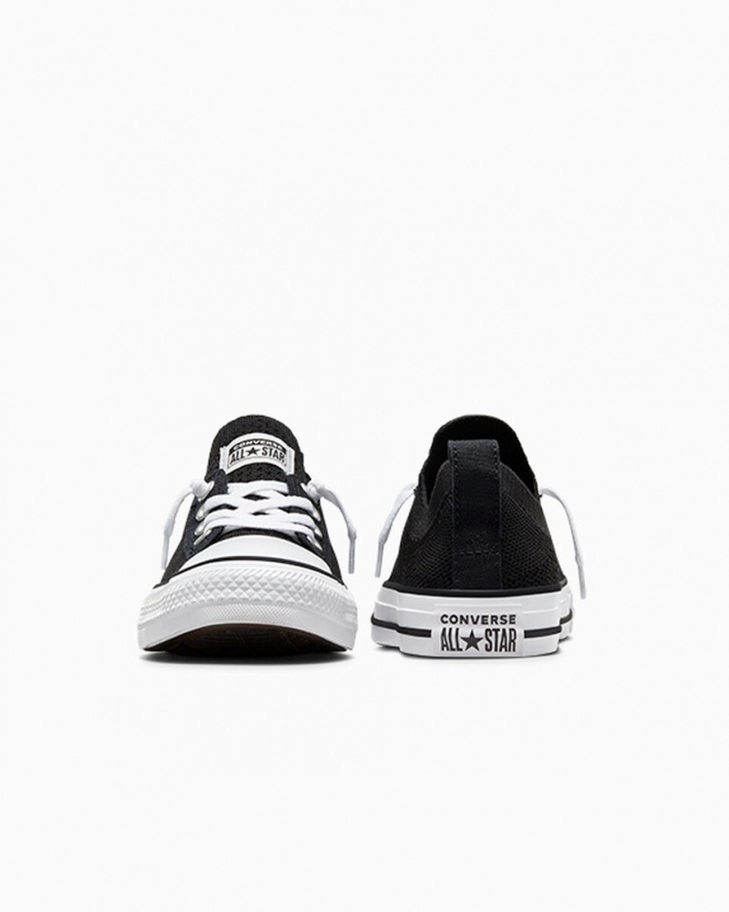 Converse Chuck Taylor All Star Shoreline Knit Slip Negras Blancas Negras | 640-ZGSNPK