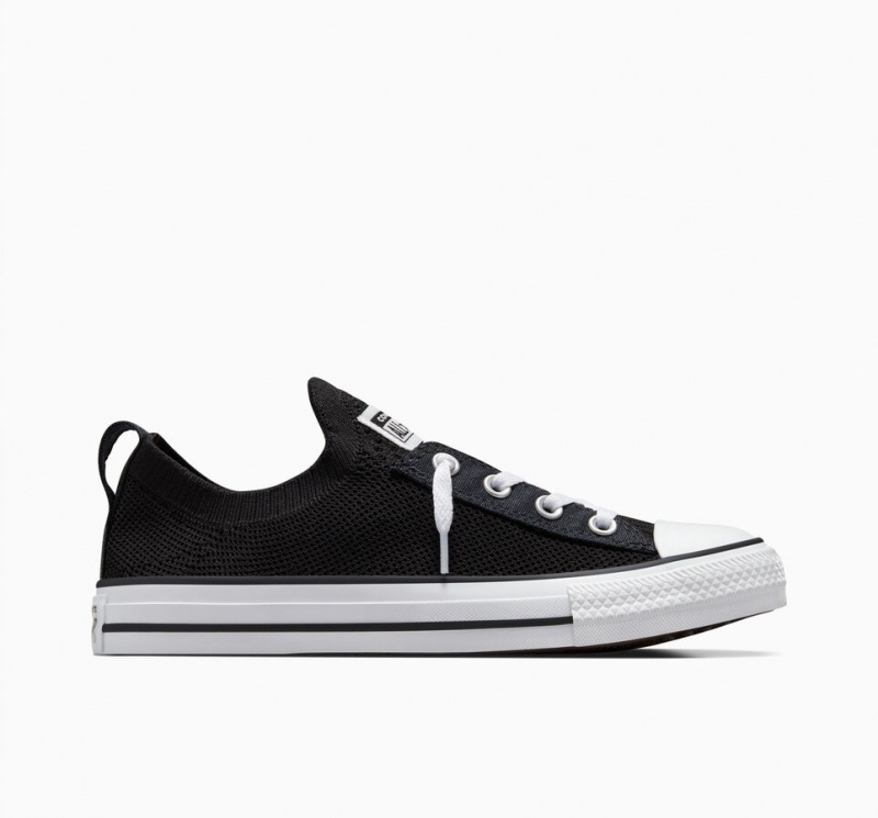 Converse Chuck Taylor All Star Shoreline Knit Slip Negras Blancas Negras | 293-EBISJU