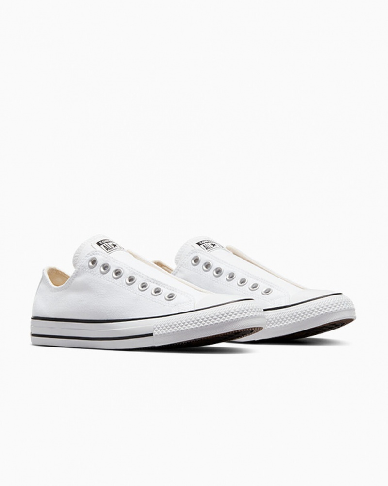 Converse Chuck Taylor All Star Slip Blancas Negras Blancas | 068-QJDVYN