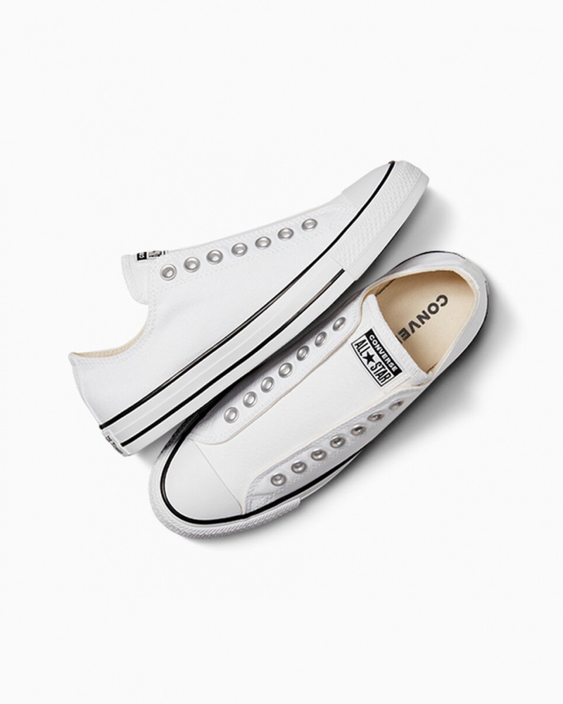 Converse Chuck Taylor All Star Slip Blancas Negras Blancas | 068-QJDVYN