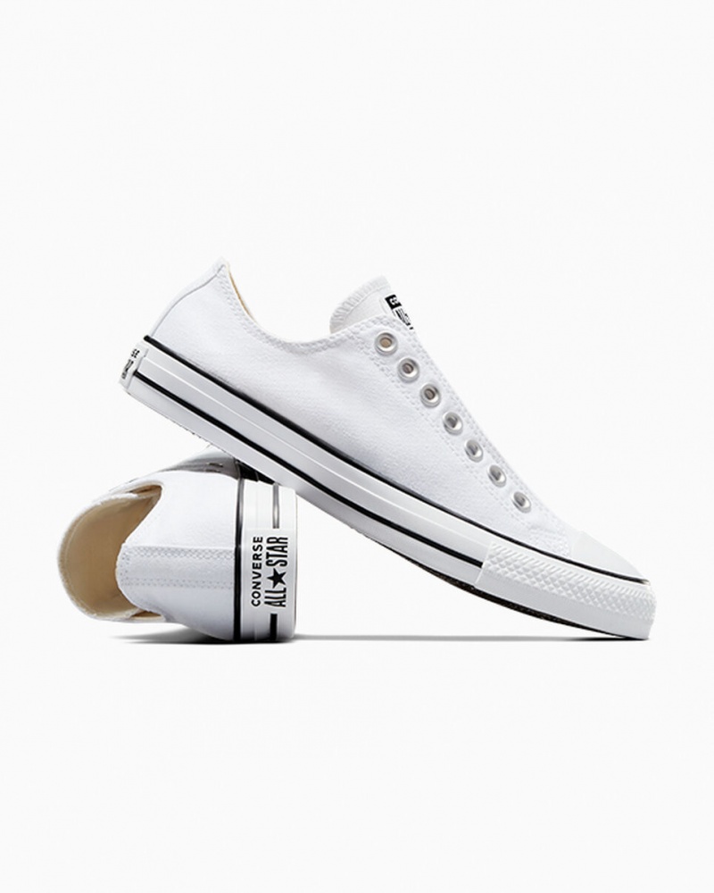 Converse Chuck Taylor All Star Slip Blancas Negras Blancas | 068-QJDVYN